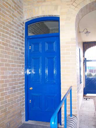 Door to office and reception