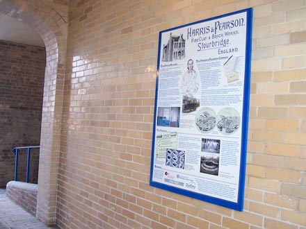 Interpretive Panel in entrance passageway